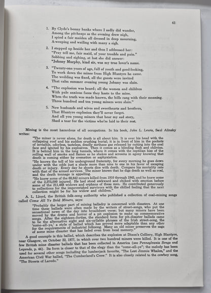 Songs of Work and Protest: 100 Favorite Songs of American Workers von Edith Fowke; Joe Glazer (Gut, 1973, Taschenbuch, 209 Seiten, Dover)