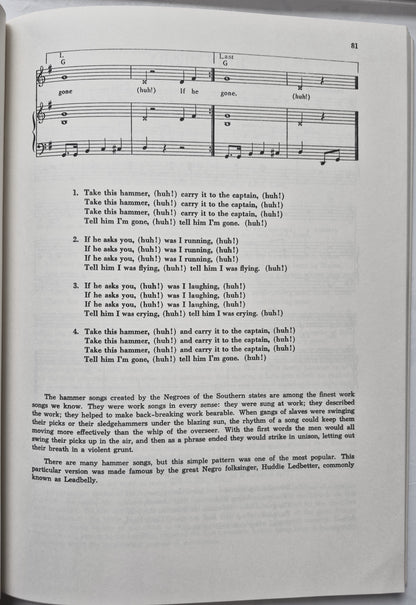 Songs of Work and Protest: 100 Favorite Songs of American Workers von Edith Fowke; Joe Glazer (Gut, 1973, Taschenbuch, 209 Seiten, Dover)
