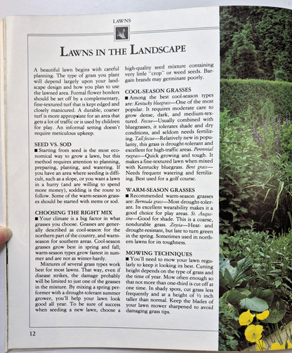 Better Homes and Gardens Lawns, Ground Covers, and Vines Herausgeber Gerald Knox (Sehr gut, 1988, Taschenbuch, 48 S.)