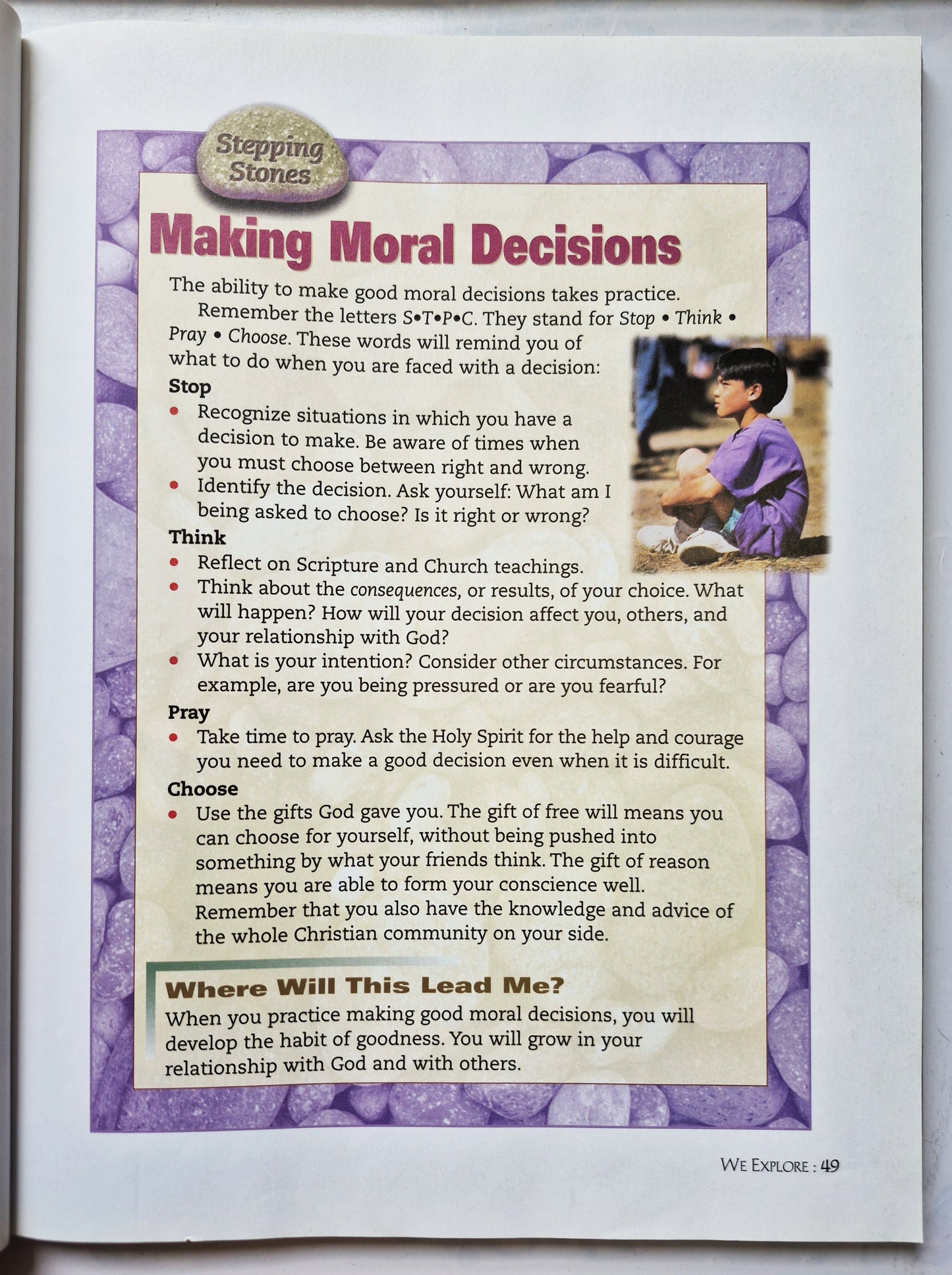 Walking by Faith 4 Christian Morality von Terry Odien, Michael Place; Addie Walker (Sehr gut, 1997, Pbk, 240 Seiten, Harcourt Religion Pub.)