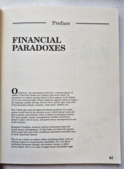 Uncommon Cents: Benjamin Franklin's Secrets to Achieving Personal Financial Success von Lynn G. Robbins; Dennis Webb; Lisa Vermillion (Gut, 1989, Tb., 111 S., Franklin Int'l. Inst.)
