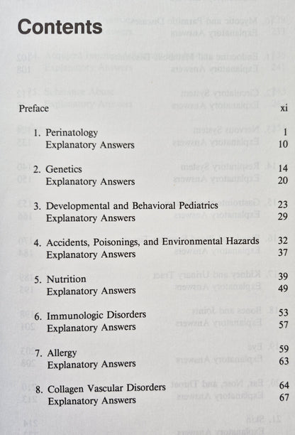 Pediatrics: 700 Questions and Answers 8th Ed.by Victor A. LaCerva (Very good, 1990, Pbk, 249 pgs, Medical Examination Pub.)