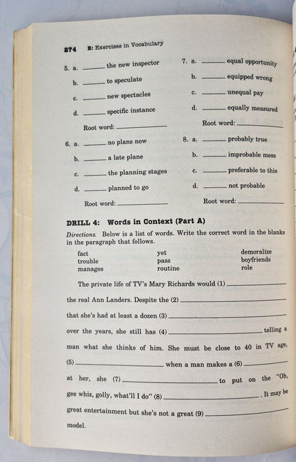 Prep for Better Reading 2nd Ed. von W. Royce Adams (Gut, 1984, TB, 369 S., CBS College Pub.)
