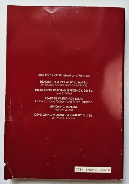 Prep for Better Reading 2nd Ed. von W. Royce Adams (Gut, 1984, TB, 369 S., CBS College Pub.)