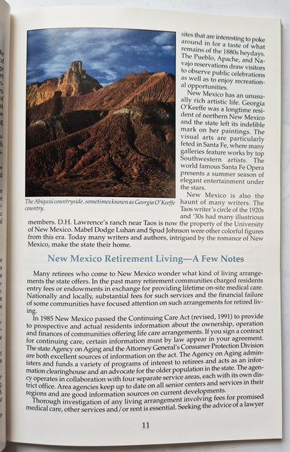 Retirement New Mexico 2nd Ed. von James Burbank (Sehr gut, 1990, Pb., 105 S., New Mexico Magazine)
