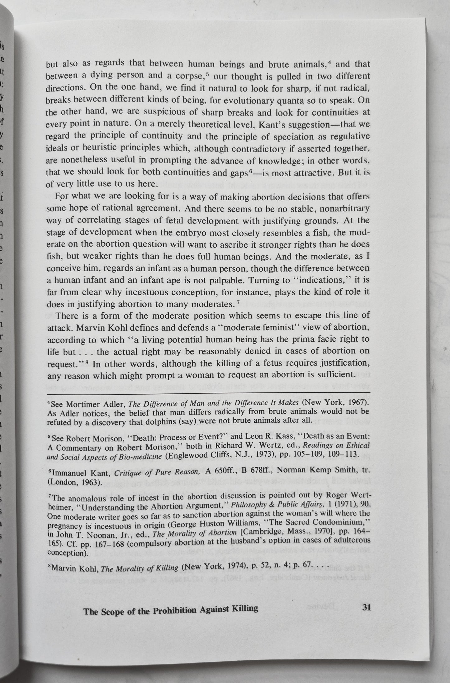 The Problem of Abortion by Joel Feinberg (Sehr gut, 1984, TB, 201 S., Wadsworth Pub.)
