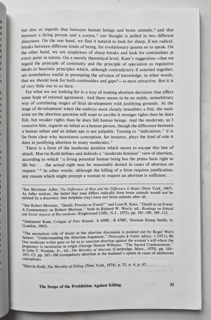 The Problem of Abortion by Joel Feinberg (Sehr gut, 1984, TB, 201 S., Wadsworth Pub.)