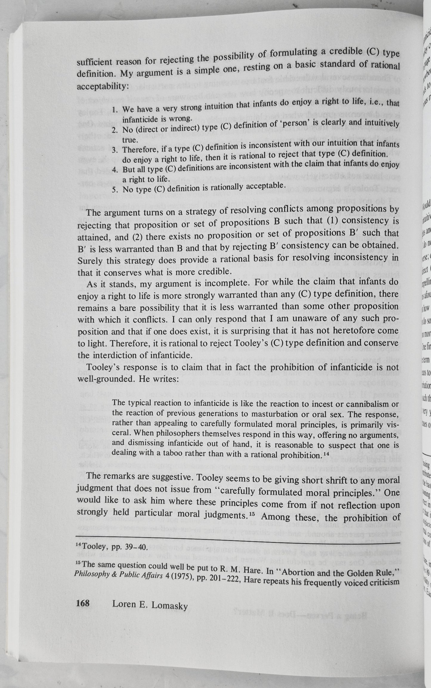 The Problem of Abortion by Joel Feinberg (Sehr gut, 1984, TB, 201 S., Wadsworth Pub.)