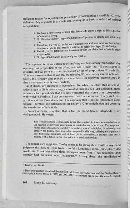 The Problem of Abortion by Joel Feinberg (Sehr gut, 1984, TB, 201 S., Wadsworth Pub.)