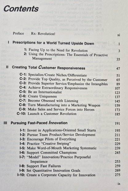Thriving on Chaos: Handbook for a Management Revolution von Tom Peters (Sehr gut, 1987, Taschenbuch, 562 Seiten, Alfred A. Knopf)
