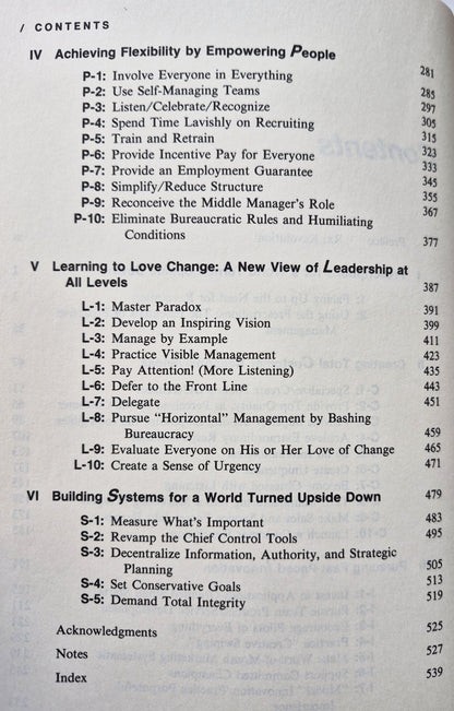 Thriving on Chaos: Handbook for a Management Revolution von Tom Peters (Sehr gut, 1987, Taschenbuch, 562 Seiten, Alfred A. Knopf)
