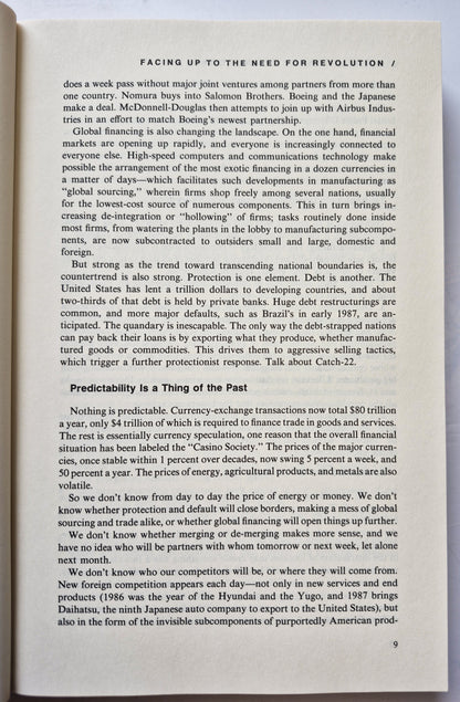 Thriving on Chaos: Handbook for a Management Revolution von Tom Peters (Sehr gut, 1987, Taschenbuch, 562 Seiten, Alfred A. Knopf)