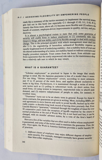 Thriving on Chaos: Handbook for a Management Revolution von Tom Peters (Sehr gut, 1987, Taschenbuch, 562 Seiten, Alfred A. Knopf)