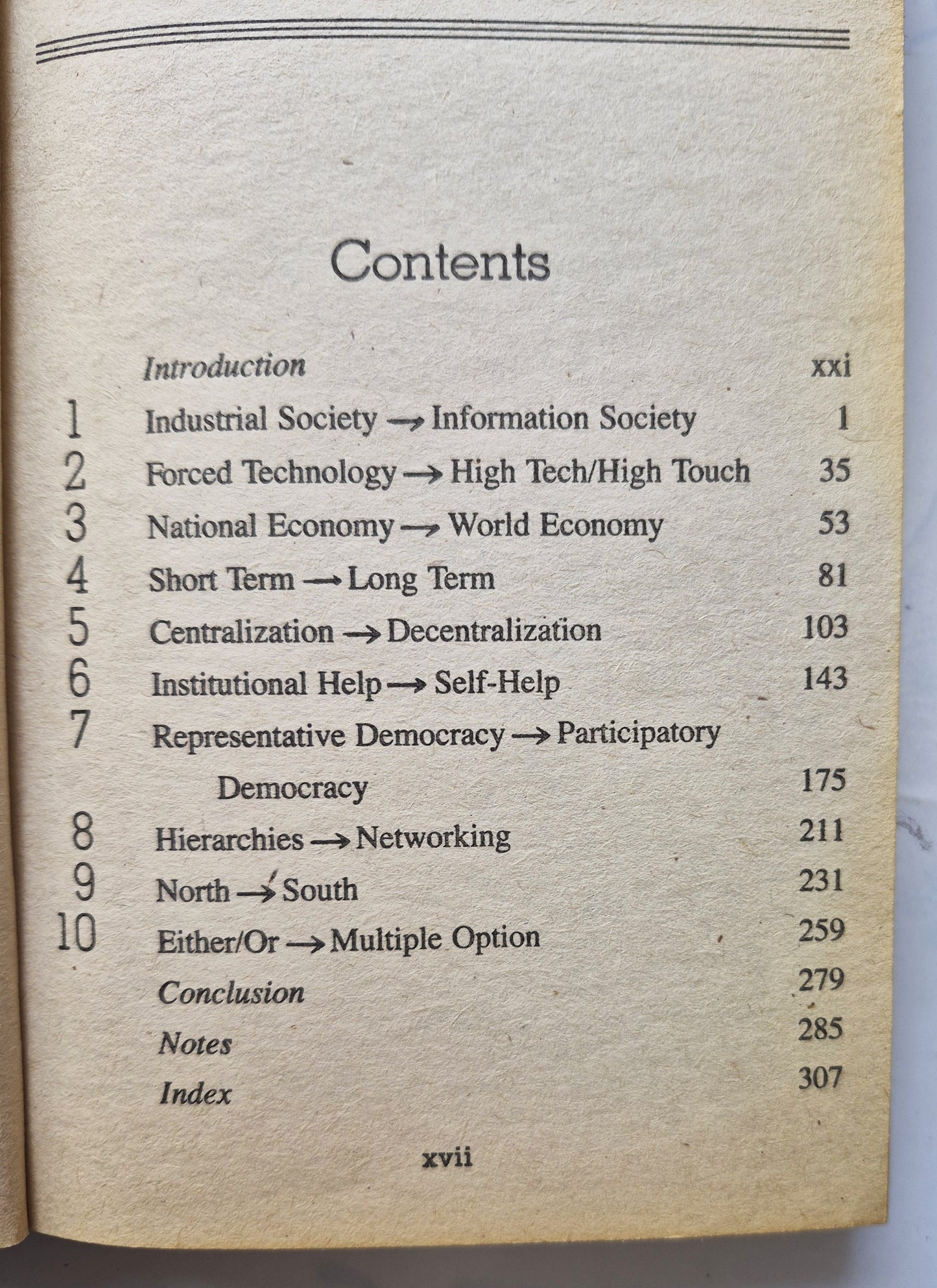 Megatrends: Zehn neue Entwicklungen, die unser Leben verändern von John Naisbitt (Gut, 1984, Pbk, 333 S., Warner Books)