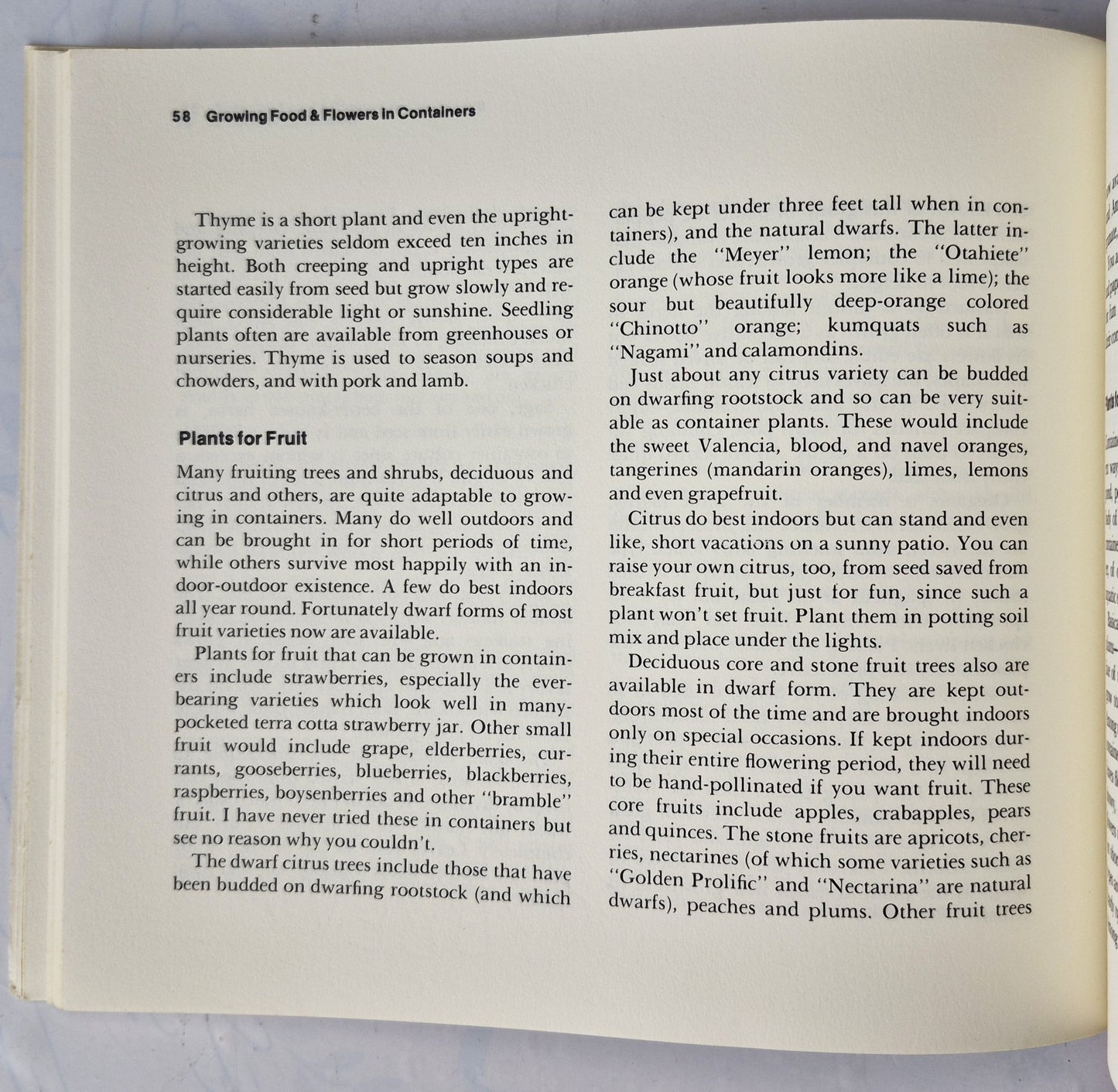 Growing Food & Flowers in Containers von Ted Flanagan (Sehr gut, 1973, Pbk, 121 S., Garden Way Pub.)