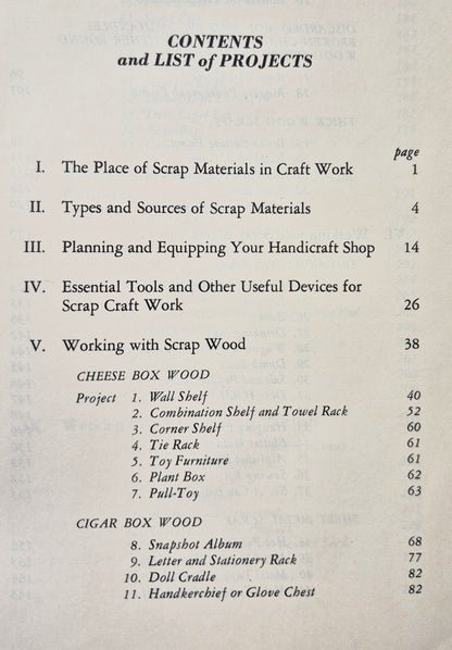 Scrap Craft 105 Projekte von Michael C. Dank (Gut, 1969, Pb., 376 S., Dover)