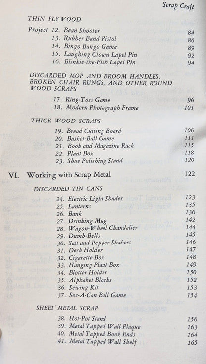 Scrap Craft 105 Projekte von Michael C. Dank (Gut, 1969, Pb., 376 S., Dover)
