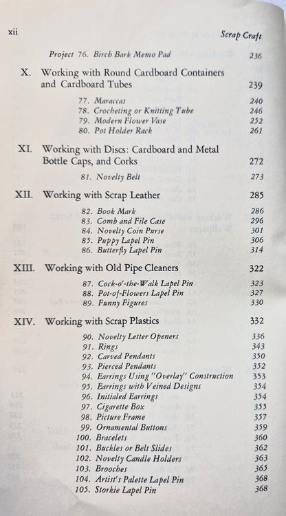 Scrap Craft 105 Projekte von Michael C. Dank (Gut, 1969, Pb., 376 S., Dover)
