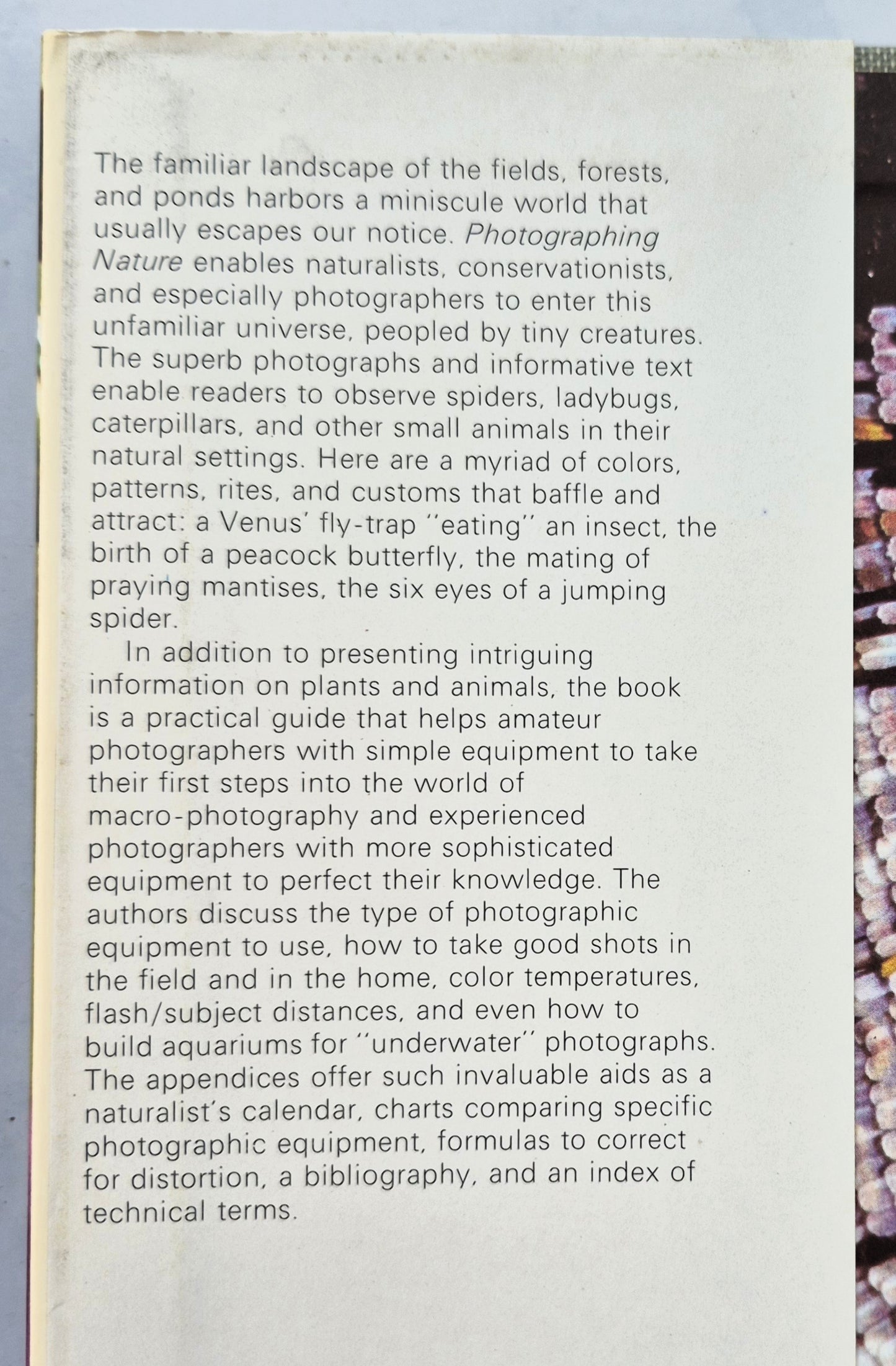 Photographing Nature von Claude Nuridsany; Marie Perennou (Sehr gut, 1975, HC, 157 S., Kaye & Ward)