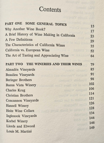 The Fine Wines of California by Hurst Hannum; Robert S. Blumberg (Gut, 1971, geb., 311 S., Doubleday & Co.)