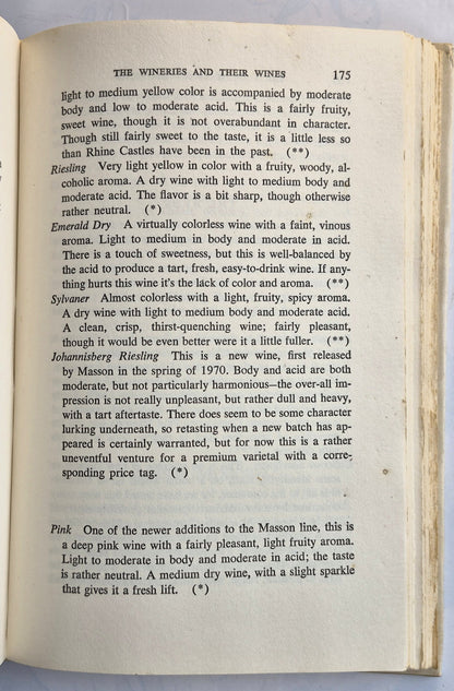 The Fine Wines of California by Hurst Hannum; Robert S. Blumberg (Gut, 1971, geb., 311 S., Doubleday & Co.)