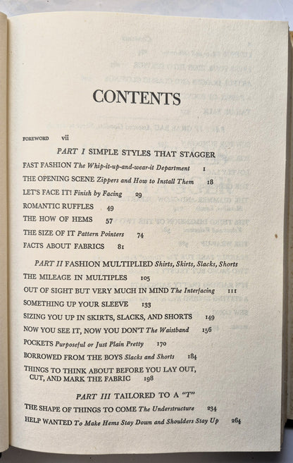 Fashion Sewing for Everyone von Adele P. Margolis (Gut, 1974, HC, 435 S., Doubleday & Co.)