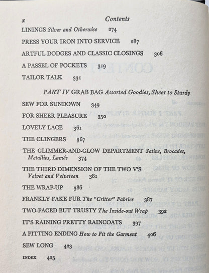Fashion Sewing for Everyone von Adele P. Margolis (Gut, 1974, HC, 435 S., Doubleday & Co.)