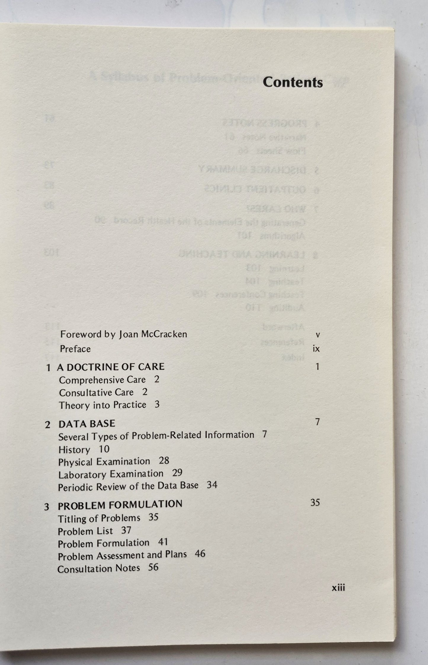 A Syllabus of Problem-Oriented Patient Care by Francis S. Neelon; George J. Ellis (Good, 1976; Pbk, 122 pgs, Little Brown & Co.)