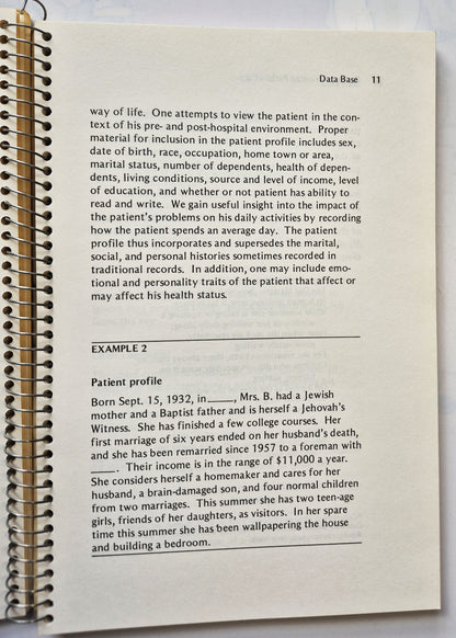 A Syllabus of Problem-Oriented Patient Care by Francis S. Neelon; George J. Ellis (Good, 1976; Pbk, 122 pgs, Little Brown & Co.)