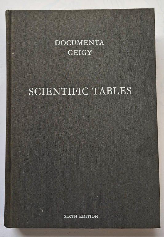 Documenta Geigy: Scientific Tables 6th Edition by Konrad Diem (Good, 1970, HC, 778 pgs, Geigy Pharmaceuticals)