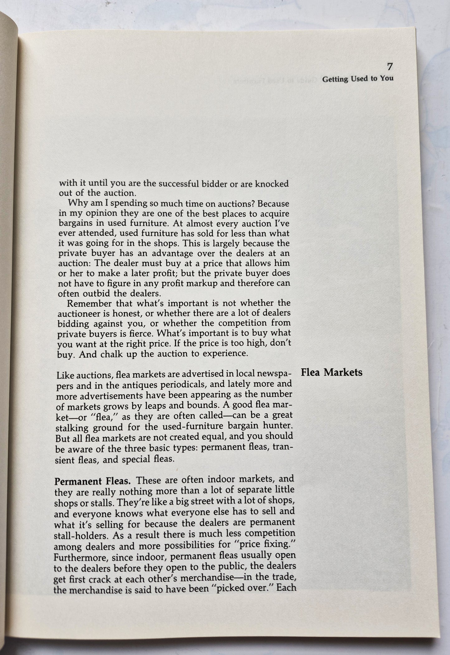 The Bargain Hunters Guide to Used Furniture by Thomas M. Voss (Good, 1980, Pbk, 169 pgs, Dell Publishing)