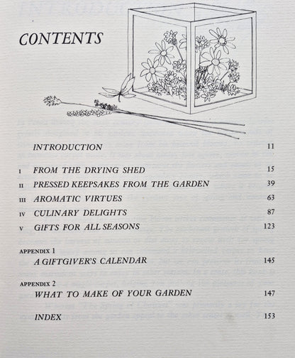 Gifts from Your Garden by Joan Scobey; Norma Myers (Very good, 1975, HC, 160 pgs, Bobbs-Merrill)