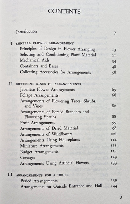 How to Arrange Flowers for All Occasions by Katherine N. Cutler (Very good, 1976, HC, 256 pgs, Doubleday & Co,)