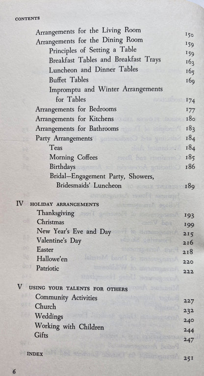 How to Arrange Flowers for All Occasions by Katherine N. Cutler (Very good, 1976, HC, 256 pgs, Doubleday & Co,)