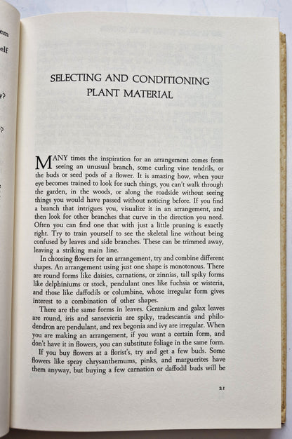 How to Arrange Flowers for All Occasions by Katherine N. Cutler (Very good, 1976, HC, 256 pgs, Doubleday & Co,)