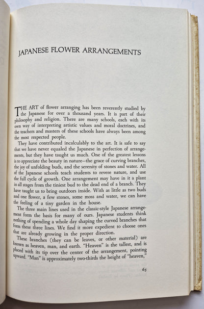 How to Arrange Flowers for All Occasions by Katherine N. Cutler (Very good, 1976, HC, 256 pgs, Doubleday & Co,)