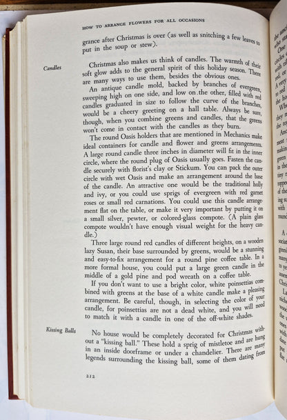 How to Arrange Flowers for All Occasions by Katherine N. Cutler (Very good, 1976, HC, 256 pgs, Doubleday & Co,)