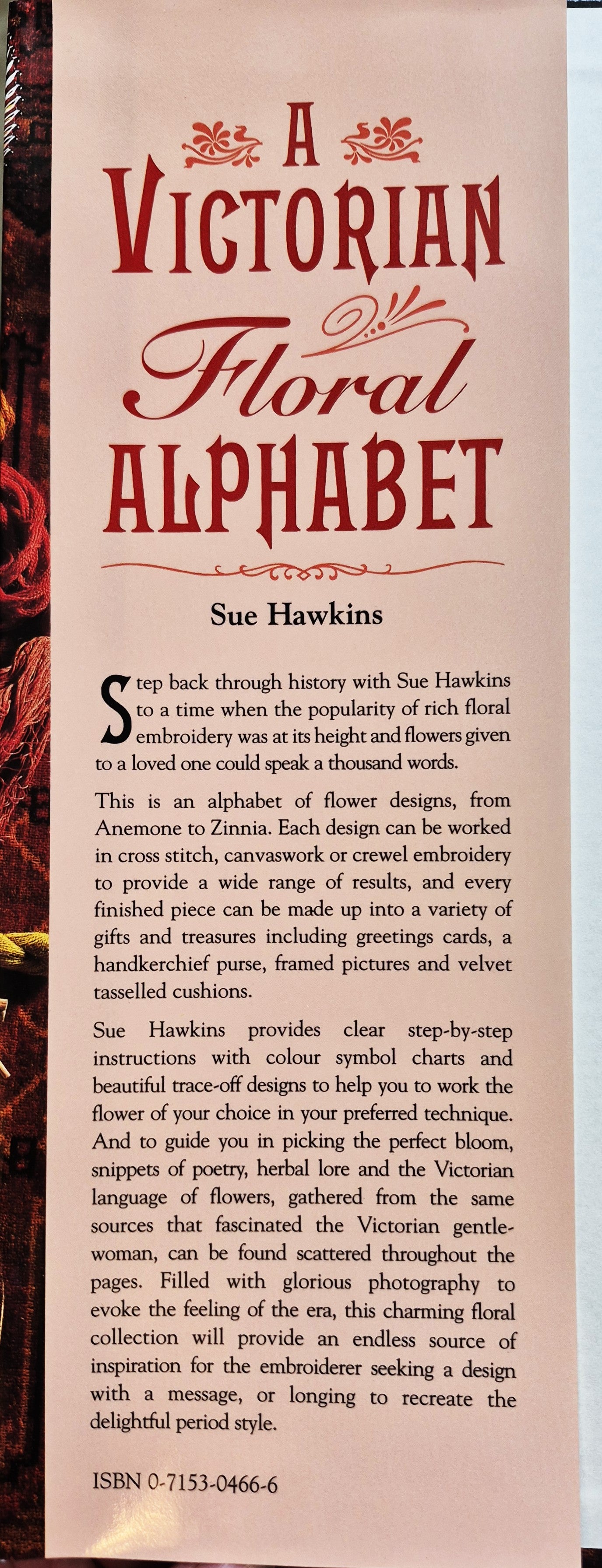A Victorian Floral Alphabet by Sue Hawkins (Very good, 1997, HC, 128 pgs, David & Charles)