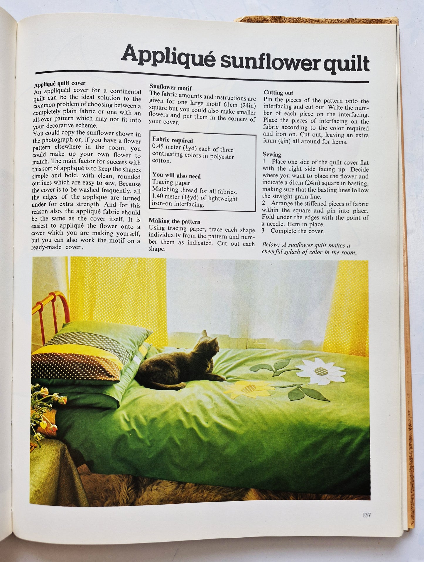 The Sew-It-Yourself Decorating Book edited by Yvonne Deutch (Very good, 1977, HC, 248 pgs, Thomas Y. Crowell Co.)