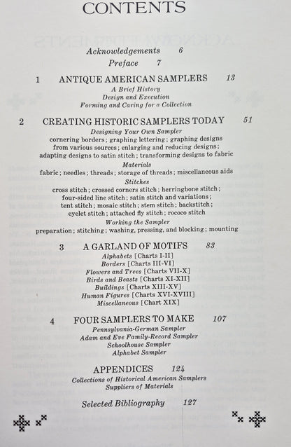 Creating Historic Samplers by Judith K. Grow; Elizabeth C. McGrail (Very good, 1974, HC, 127 pgs, Pyne Press)