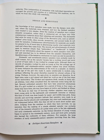 Creating Historic Samplers by Judith K. Grow; Elizabeth C. McGrail (Very good, 1974, HC, 127 pgs, Pyne Press)