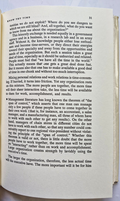 The Effective Executive by Peter F. Drucker (Very good, 1967, HC, 178 pgs, Harper & Row)