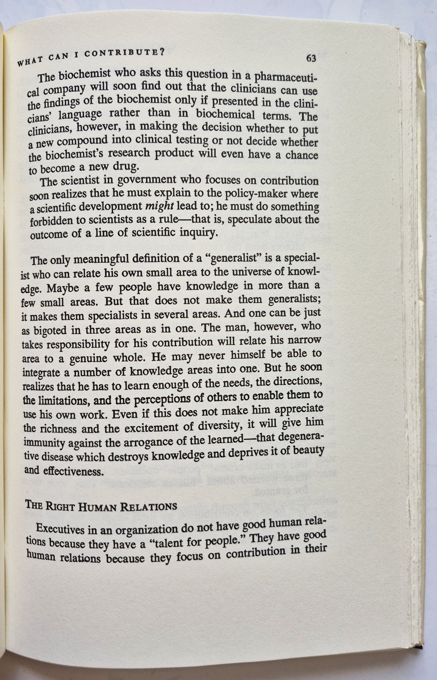 The Effective Executive by Peter F. Drucker (Very good, 1967, HC, 178 pgs, Harper & Row)