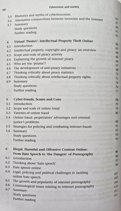 Cybercrime and Society 2nd Ed. by Majid Yar (Good 2013 Pbk 214 pgs Sage Pub.)