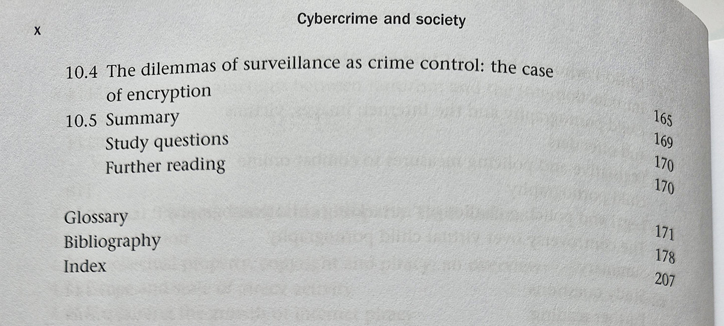 Cybercrime and Society 2nd Ed. by Majid Yar (Good 2013 Pbk 214 pgs Sage Pub.)