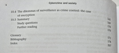 Cybercrime and Society 2nd Ed. by Majid Yar (Good 2013 Pbk 214 pgs Sage Pub.)