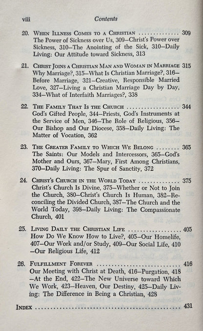 Christ Among Us: A Modern Presentation of the Catholic Faith by Anthony J. Wilhelm (Good 1973 Pbk 440 pgs Paulist Press)