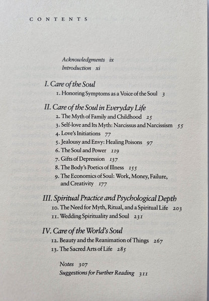 Care of the Soul: A Guide for Cultivating Depth and Sacredness in Everyday Life by Thomas Moore (Very Good 1992 Pbk 312 pgs HarperCollins)