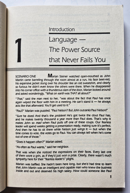 Success with the Gentle Art of Verbal Self Defense by Suzette Haden Elgin (Good 1989 Pbk 287 pgs Prentice Hall)
