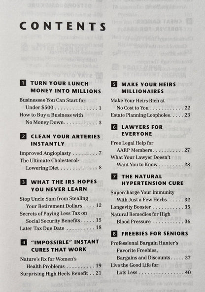 Bottom Line's Top 20 Secret Reports of All Time (Very Good 2004 Pbk 130 pgs Boardroom Inc.)